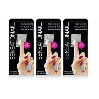 Lot of 3 SensatioNail Gel Polish Removal Kit