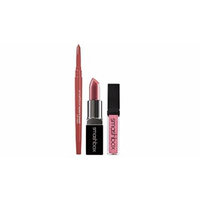 Smashbox Lip Must-Haves Set: Pout Be Legendery Lip Gloss + Rosebud Always Sharp Lip Liner + Primrose Be Legendery Lipstick