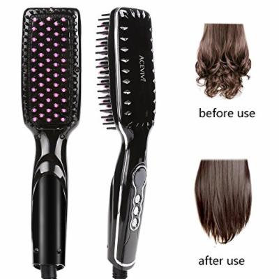 ACEVIVI Ionic Hair Straightening Brush 2.0 (Black1)