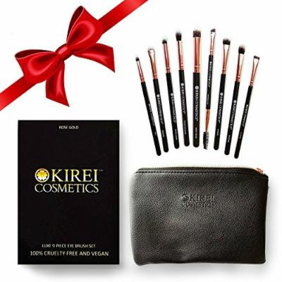 Kirei Cosmetics Luxe 9-Piece Cruelty-Free and Vegan Eye Makeup Brush Set