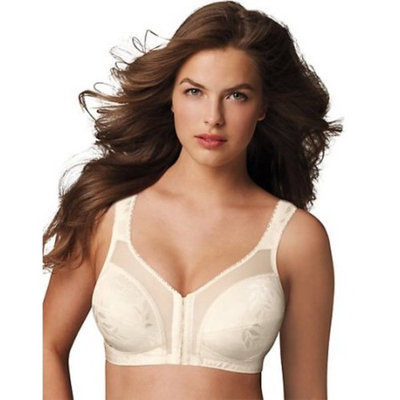 Playtex 18 Hour 'Easier On' Front-Close Wirefree Bra with Flex Back 48B Light Beige
