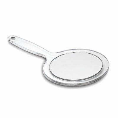 Clear acrylic handheld double sided mirror with a 10X/1X magnification 5.5