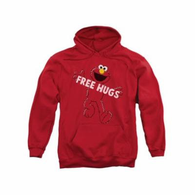 Sesame Street Classic Children's TV Show Elmo free Hugs Adult Pull-Over Hoodie