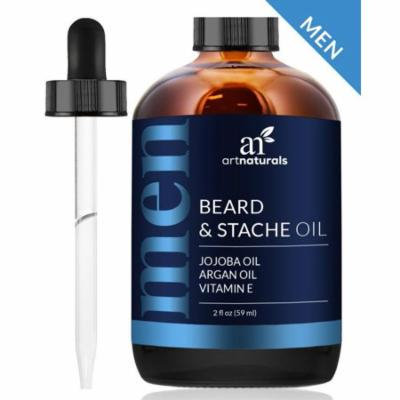 Beard & Stache Oil (2oz) - 100% Natural Grooming Conditioning Oil w/ Vitamin E