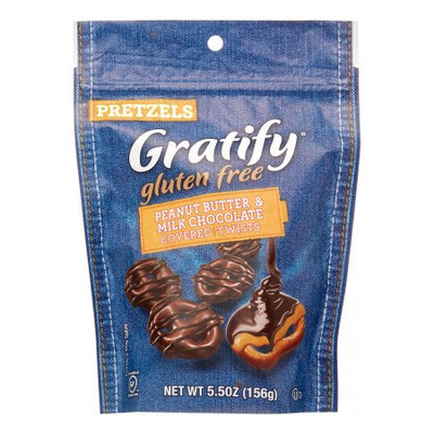 Gratify Pretzel Twists, Peanut Butter & Chocolate, 5.5 Oz