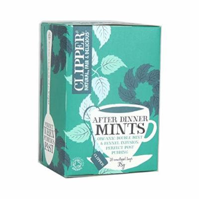 Clipper Tea - After Dinner Mints - Organic Double Mint & Fennel Infusion - 38g (Case of 6)