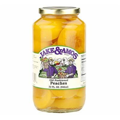Jake & Amos Old-Fashioned Canned Peaches, 32 Oz. Jar (Pack of 4)