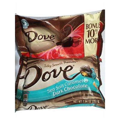 Dove Dark Silky Dark Chocolate Promises and Sea Salt and Caramel