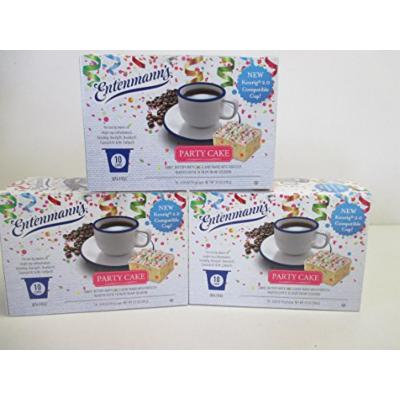Entenmann's Party Cake Coffee K-Cups 3 10 cup boxes