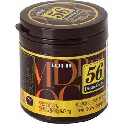 Lotte Dream Cacao 56%, 3.17 oz (Pack of 6)