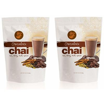 Fireside Powdered Instant Chai Tea 14 Oz. Bag (Pack of 2) (Chocolate )