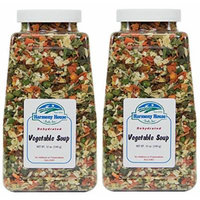 Harmony House Foods, Dried Vegetable Soup Mix (12 Oz Quart Size Jar) - Set of 2