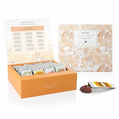 Tea Forté SINGLE STEEPS Loose Leaf TEA CHEST, 28 Different Single Serve Pouches - Herbal Tea