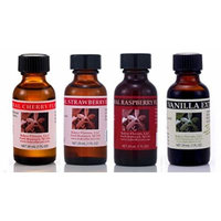 Bakto 4-Pack - Cherry, Strawberry, Raspberry, Vanilla (1 OZ Bottles)
