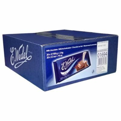 E. Wedel Milk Chocolate 100g (Case of 20)