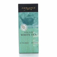 1.32oz Ambiance 100% Pure White Tea, 25 Tea Bags (Three Boxes)