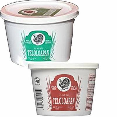 Teloloapan Mole- Red & Green (2 Pack) 1 Lb Each Tub