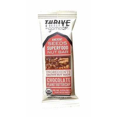 Thrive by GoMacro - Chocolate Peanut Butter Chip - Ancient Seeds Superfood Nut Bar - 1.4oz - Pack of 12