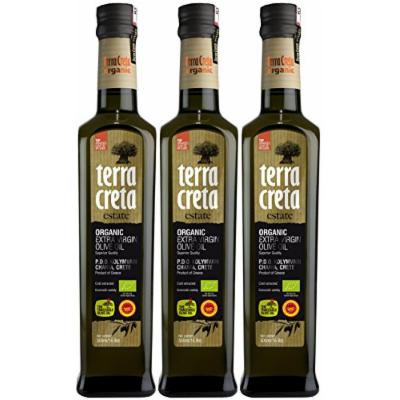 As Seen On QVC - Terra Creta Estate Organic, Non-GMO, Protected Designation of Origin Extra Virgin Olive Oil 500 ml - 3 Pack
