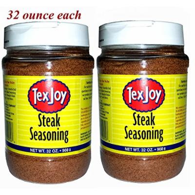 TexJoy Steak Seasoning Original Recipe 32oz 2-Pack (64 Total Ounces, 4 Pounds of Goodness)