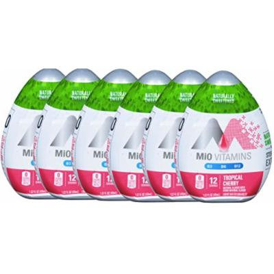 Mio Vitamins Tropical Cherry Liquid Water Enhancer Naturally Sweetened With Stevia Leaf Extract 1.62 fl oz (6)