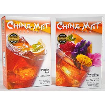 China Mist Tropical 2-Pack Bundle - Including Passion Fruit & Fiesta Fria Black Iced Tea