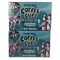 Trader Joe's Coffee Cups Dark Roast 100% Arabica Coffee (Pack of 2)