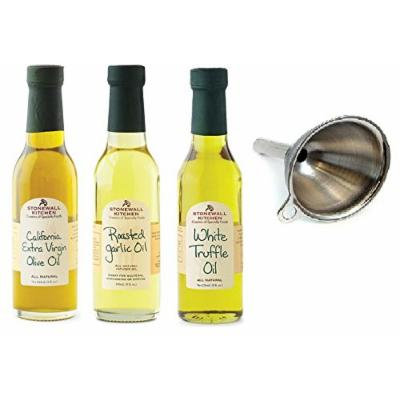 Stonewall Kitchen Oil Collection With Funnel 4 Piece Set