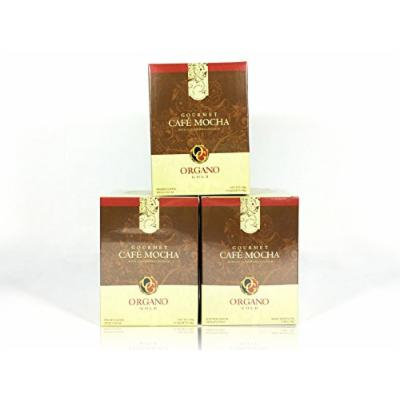 3 box of Organo Gold Gourmet Cafe Mocha,14.9 oz NET,15 sachets