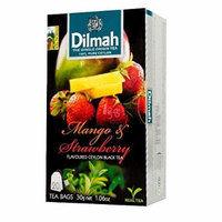 Dilmah, Tea, Single Origin Pure Ceylon Tea (Mango & Strawberry , 20 Tea Bags (Pack of 3))