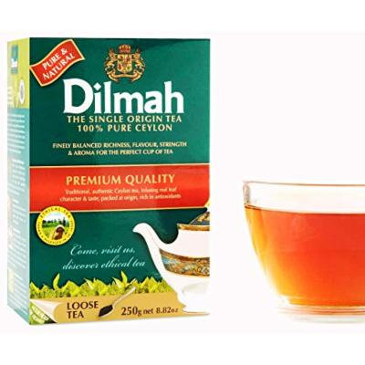 Dilmah Tea, 100% Pure Ceylon Tea, Loose Leaf, 250g 8.82-Ounce Boxes Total 750g ((Pack of 3))