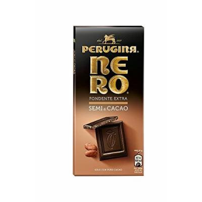 Perugina Nero Cioccolato Fondente Extra con Granella di Semi di Cacao (100g)