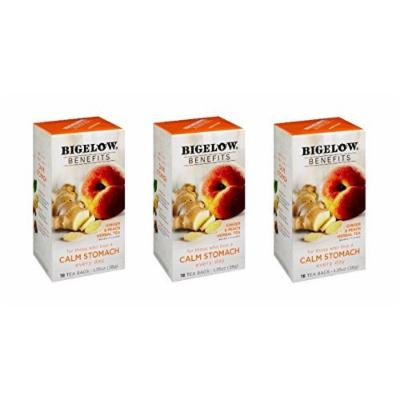 Bigelow Benefits Ginger & Peach Herbal Tea , Pack of 3