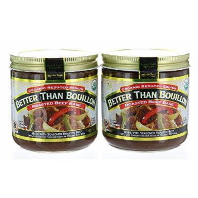 Pack 2 - Better Than Bouillon Organic Beef Base, Reduced Sodium - 16 oz