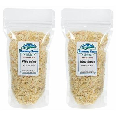 Harmony House Foods Dehydrated Chopped Onions (3 oz, ZIP Pouch) - Set of 2