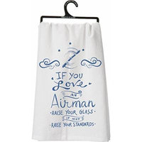 If You Love an Airman Decorative Tea Towel