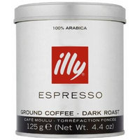 illy Dark Ground Espresso Coffee 125g (Pack of Two)