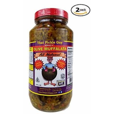 2 Pack That Pickle Guy Spicy All Natural New Orleans Style Olive Muffalata (2...