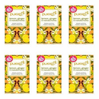 (6 PACK) - Pukka Lemon Ginger & Manuka Honey| 20 Bags |6 PACK - SUPER SAVER - SAVE MONEY