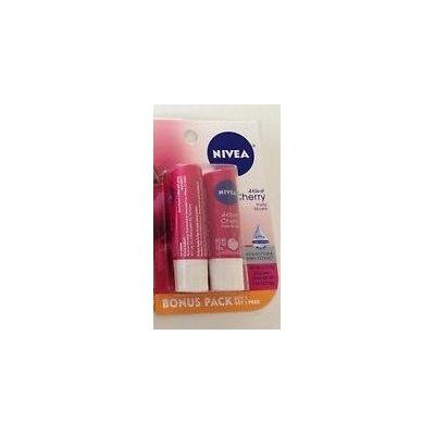 Nivea A kiss of Cherry fruity lip care bonus pack (6 pack of 2 each)