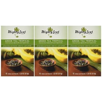 Mighty Leaf Tea Tropical Green Tea, 1.32 ounce (Pack of 6)