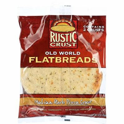 Rustic Crust Pizza Crust - Flatbreads - Italian Herb - 2 pack - 9 oz - case of 12 -