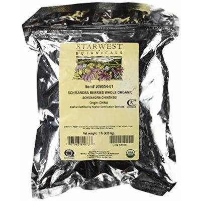 Starwest Botanicals Organic Schisandra Berry Whole (Pack of 2)