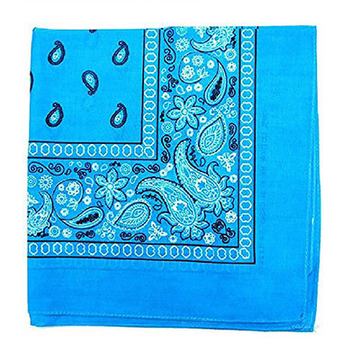 Pack of 50 Daily Basic 100% Cotton 22 x 22 Paisley Printed Bandana