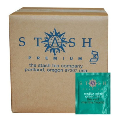 Stash Tea Mojito Mint Green Tea & Matcha Blend 100 Count Tea Bags in Foil (Packaging May Vary) Individual Green Tea Bags for Use in Teapots Mugs or Cups, Brew Hot Tea or Iced Tea