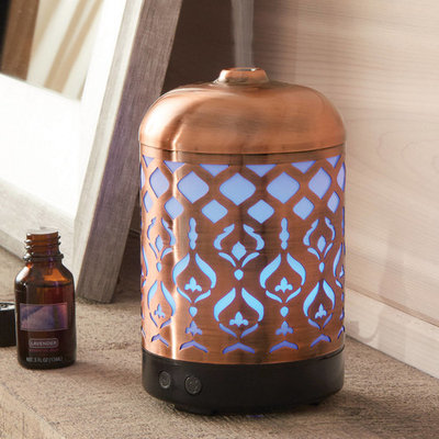 Better Homes & Gardens Antique Copper Tabriz 100 mL Cool Mist Ultrasonic Aroma Diffuser