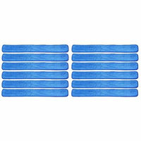 12 Pack 48 inch Commercial Microfiber Wet Mop Refill Pads for Flat 48 Inch Microfiber Mop Frames