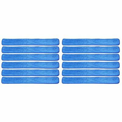 12 Pack 48 inch Commercial Microfiber Wet Mop Refill Pads for Flat 48 Inch Microfiber Mop Frames