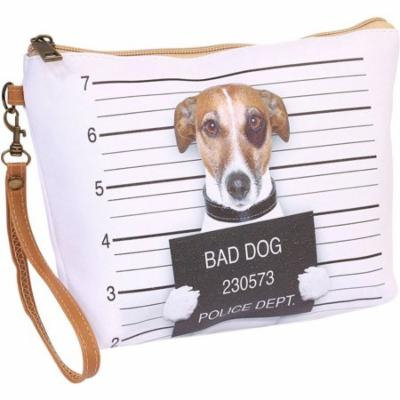 Riah Fashion Jack Russel Print Cosmetic Bag