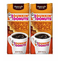 Dunkin' Donuts Flavored Ground Coffee, Pumpkin Spice, 2 Count
